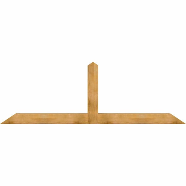Ekena Millwork Portland Rough Sawn Timber Gable Bracket, Western Red Cedar, 108"W x 36"H x 6"D x 6"F, 8/12 Pitch GBW108X36X0606POR00RWR - main